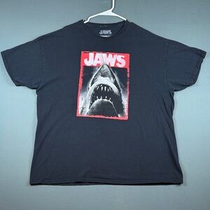 Jaws Black Graphic Tee